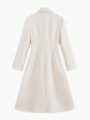 PREMIUM WOOL-BLEND HOOK CLASP COAT