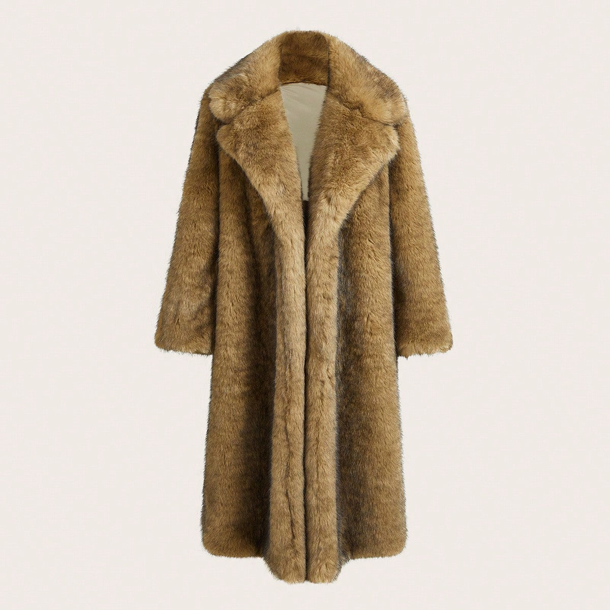 New Autumn Winter Fashion Fluffy Long Coat, Elegant Lady Furry Parka Outerwear