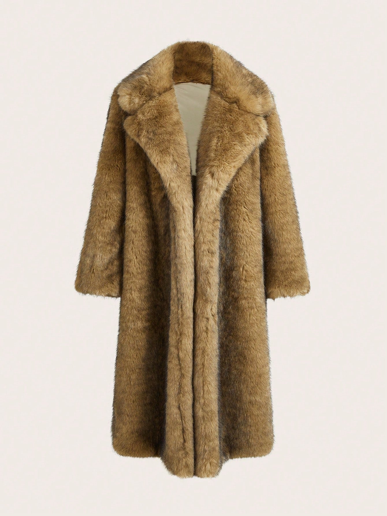 New Autumn Winter Fashion Fluffy Long Coat, Elegant Lady Furry Parka Outerwear