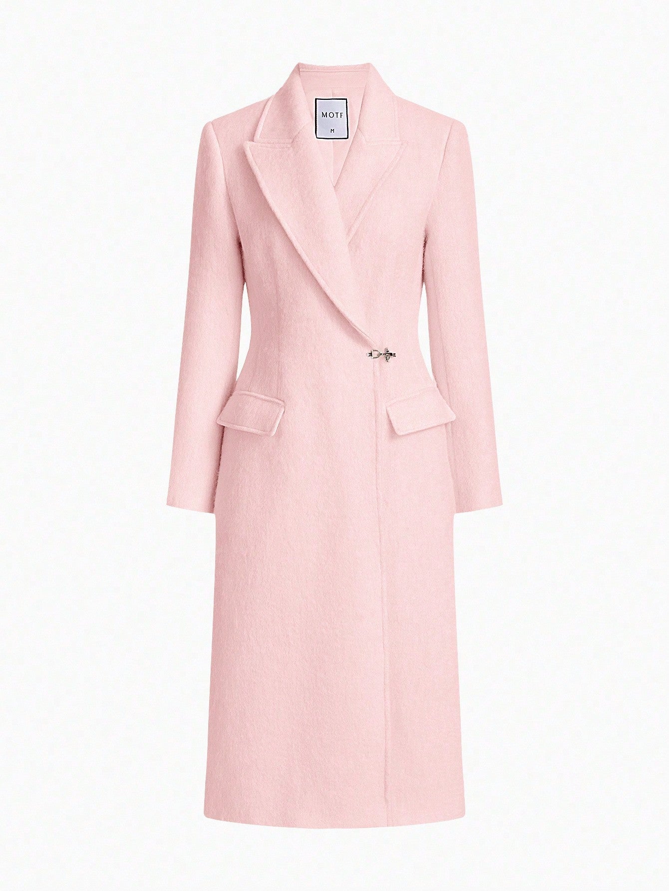 PREMIUM WOOL-BLEND HOOK CLASP COAT